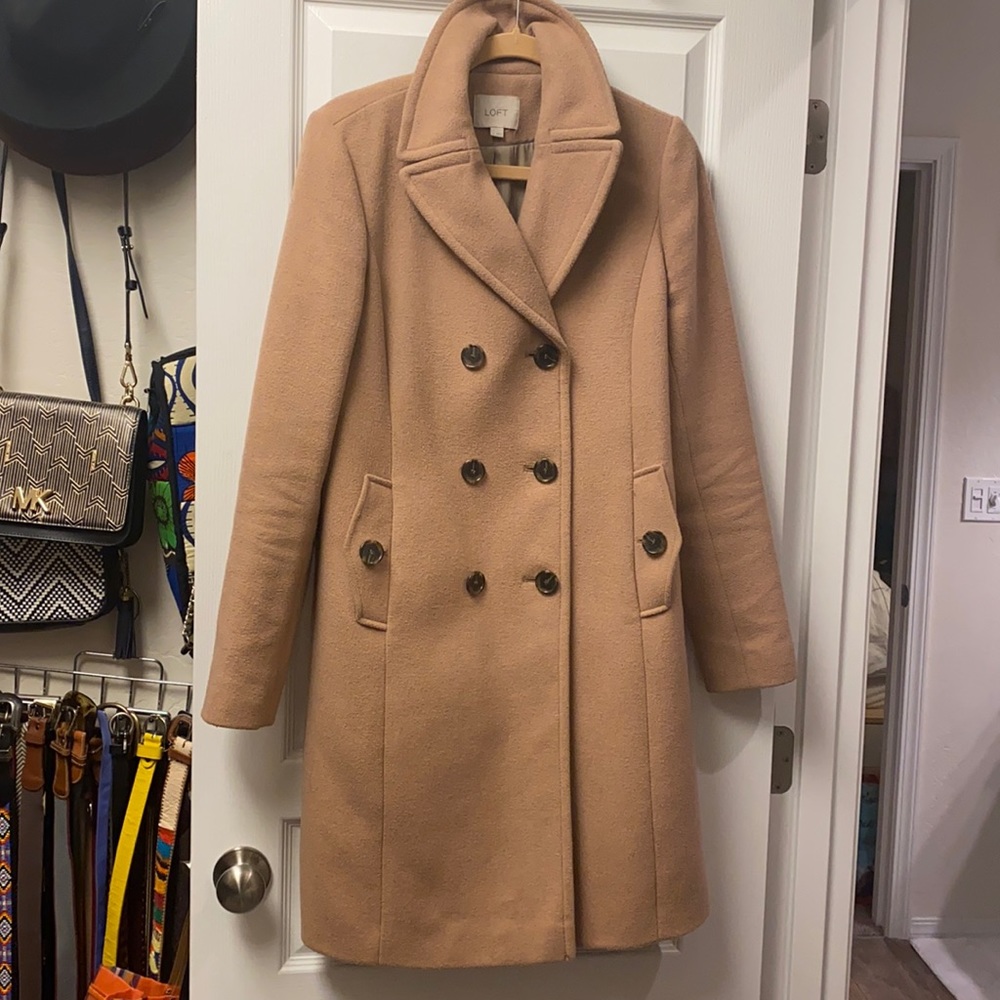 Loft wool camel coat - small tall